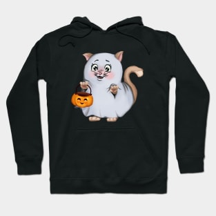 cute little kitten ghost Hoodie